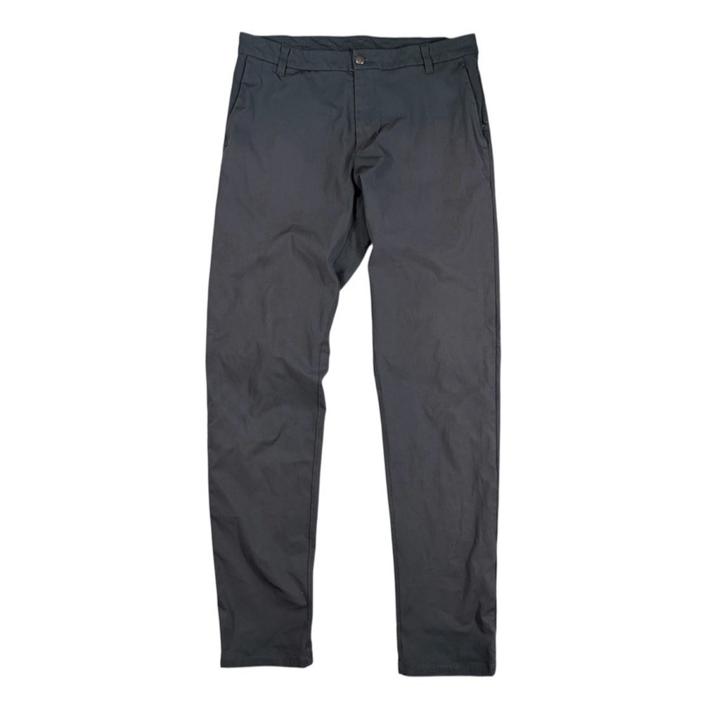 Lululemon Mens Commission Pant Classic Fit Warpstreme 34x35 Obsidian Performance